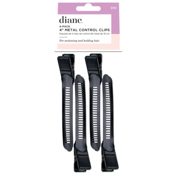 Diane Metal Control Clips 4" Black