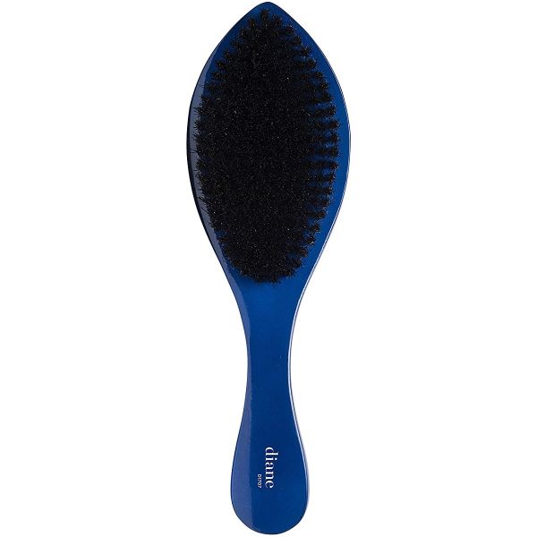 Diane Curved Wave Brush 100% Boar Soft - Blue