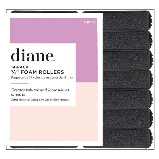 Diane Foam Rollers 5/8' Black