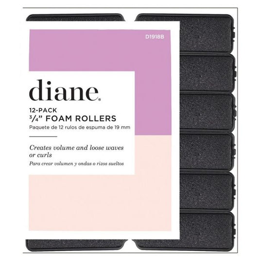 Diane Foam Rollers 3/4" Black