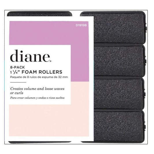 Diane Foam Rollers 1 1/4" Black