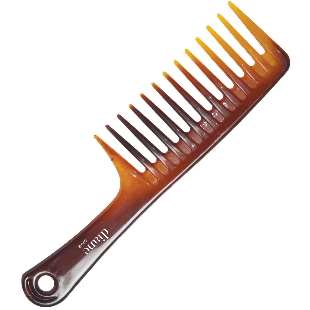 Diane Wide Tooth Detangle Comb 9-3/4" Tortoise D7912