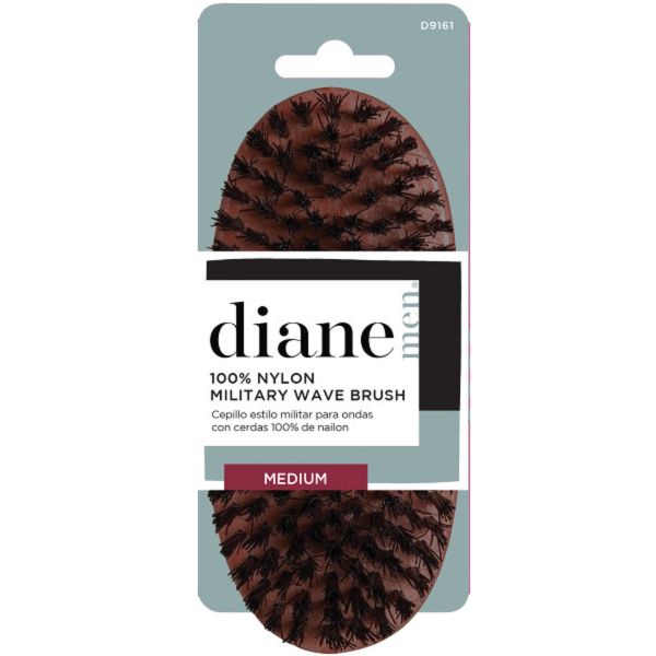 Diane 100% Nylon Military Wave Brush - Medium Bristles