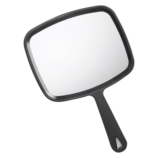 Soft n Style Hand Held Mirror  Black SNS-10BK
