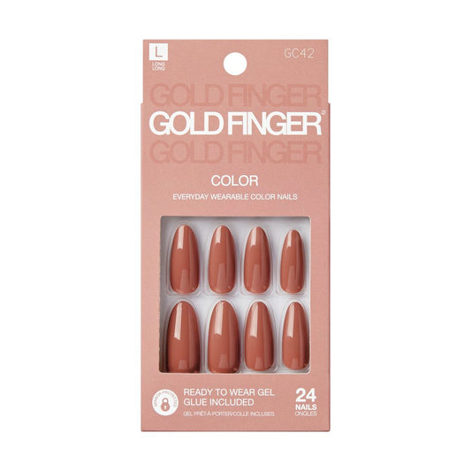 Gold Finger Solid Colors Nails My Vision