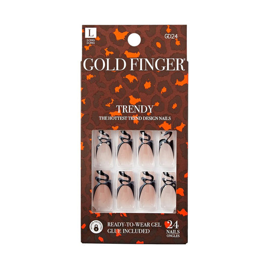 Gold Finger Trendy Nail Be Yourself
