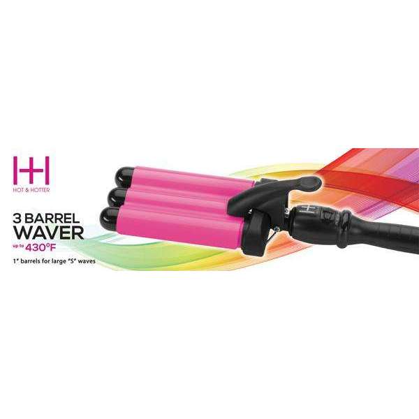 H&H Ceramic 3 Barrel Waver 1" Switch
