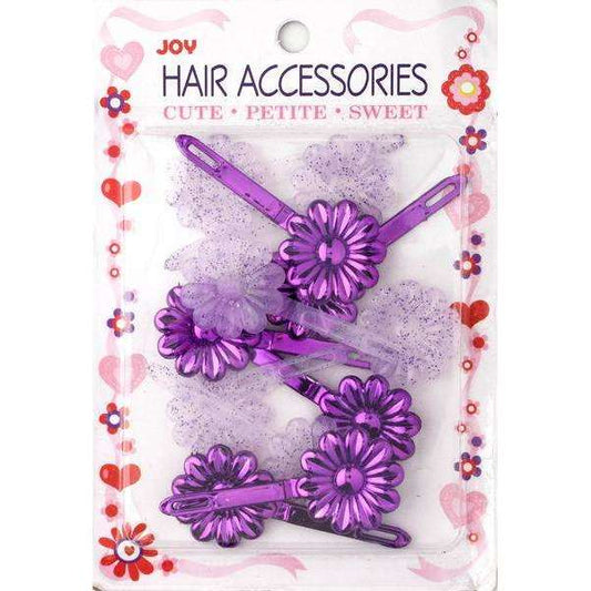 Joy Barrettes Daisy 16468 Asst Purple