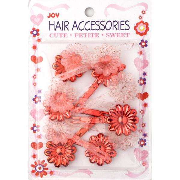 Joy Barrettes Daisy 16467 Asst Red