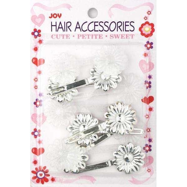 Joy Barrettes Daisy 16464 Asst Silver