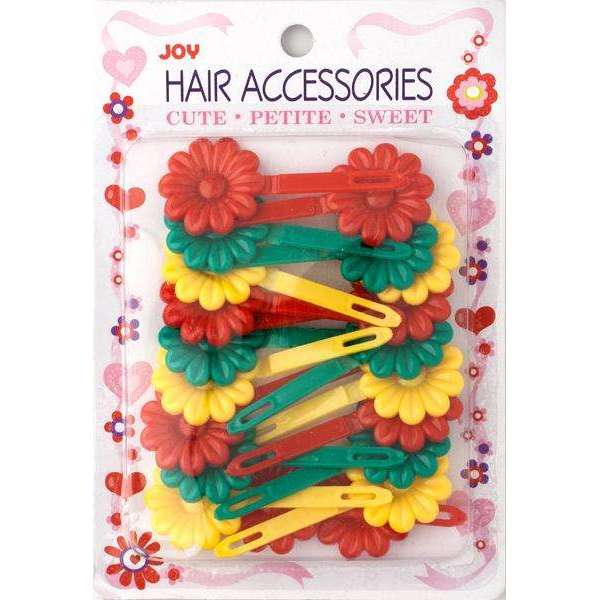 Joy Barrettes Daisy 16473 Assorted Red, Yellow, and Green