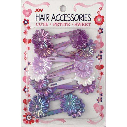 Joy Barrettes Daisy 16399 Asst Pearl Purple Daisy