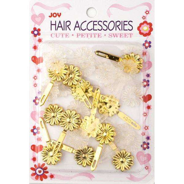 Joy Barrettes Petite Daisy 16482 Assorted Gold