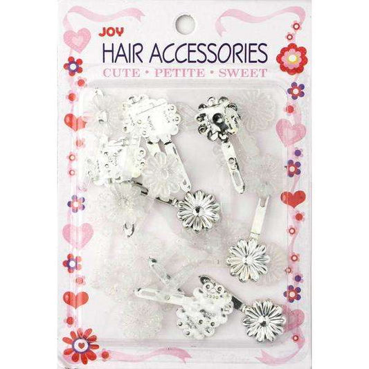 Joy Barrettes Petite Daisy 16481 Assorted Silver