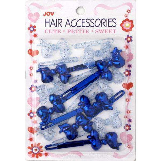 Joy Barrettes Ribbon 16719 Assorted Blue