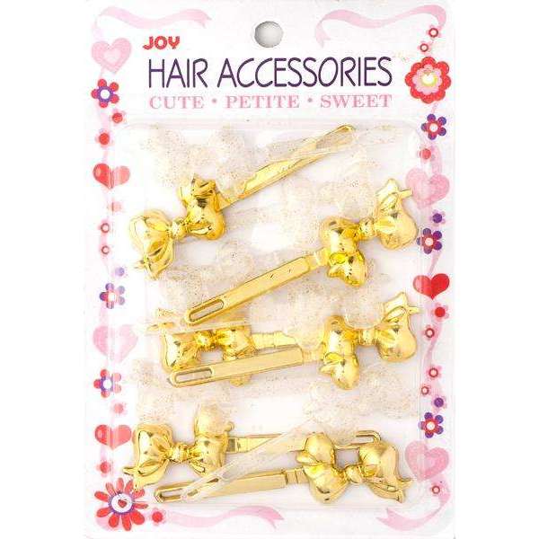 Joy Barrettes Ribbon 16715 Assorted Gold