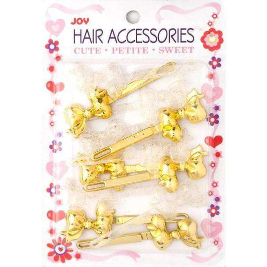 Joy Barrettes Ribbon 16715 Assorted Gold