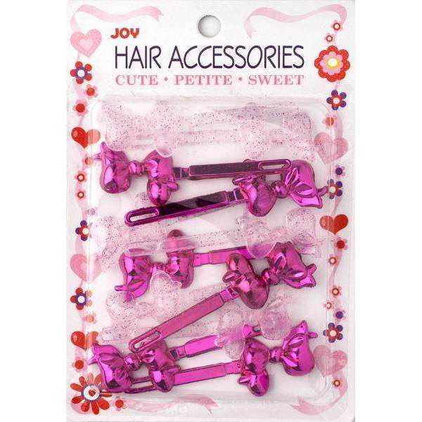 Joy Barrettes Ribbon 16716 Assorted Pink