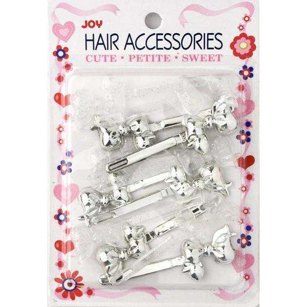 Joy Barrettes Ribbon 16714 Assorted Silver