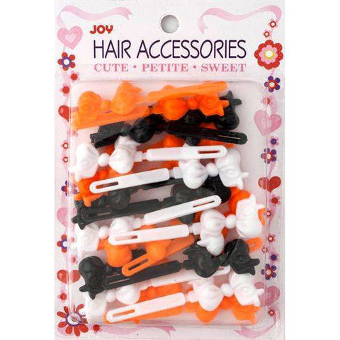 Joy Barrettes Ribbon 16722 Assorted Orange Black White