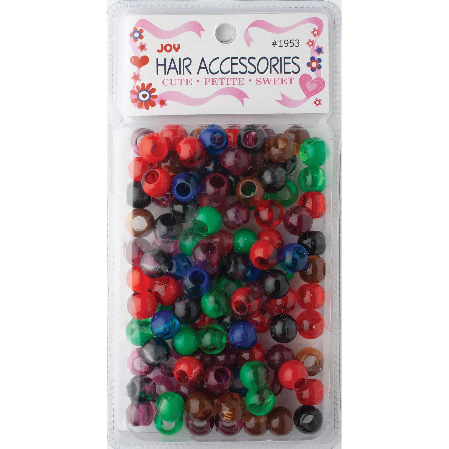 Joy Hair Beads XL Two Tone 01953 Dark Vivid Assorted