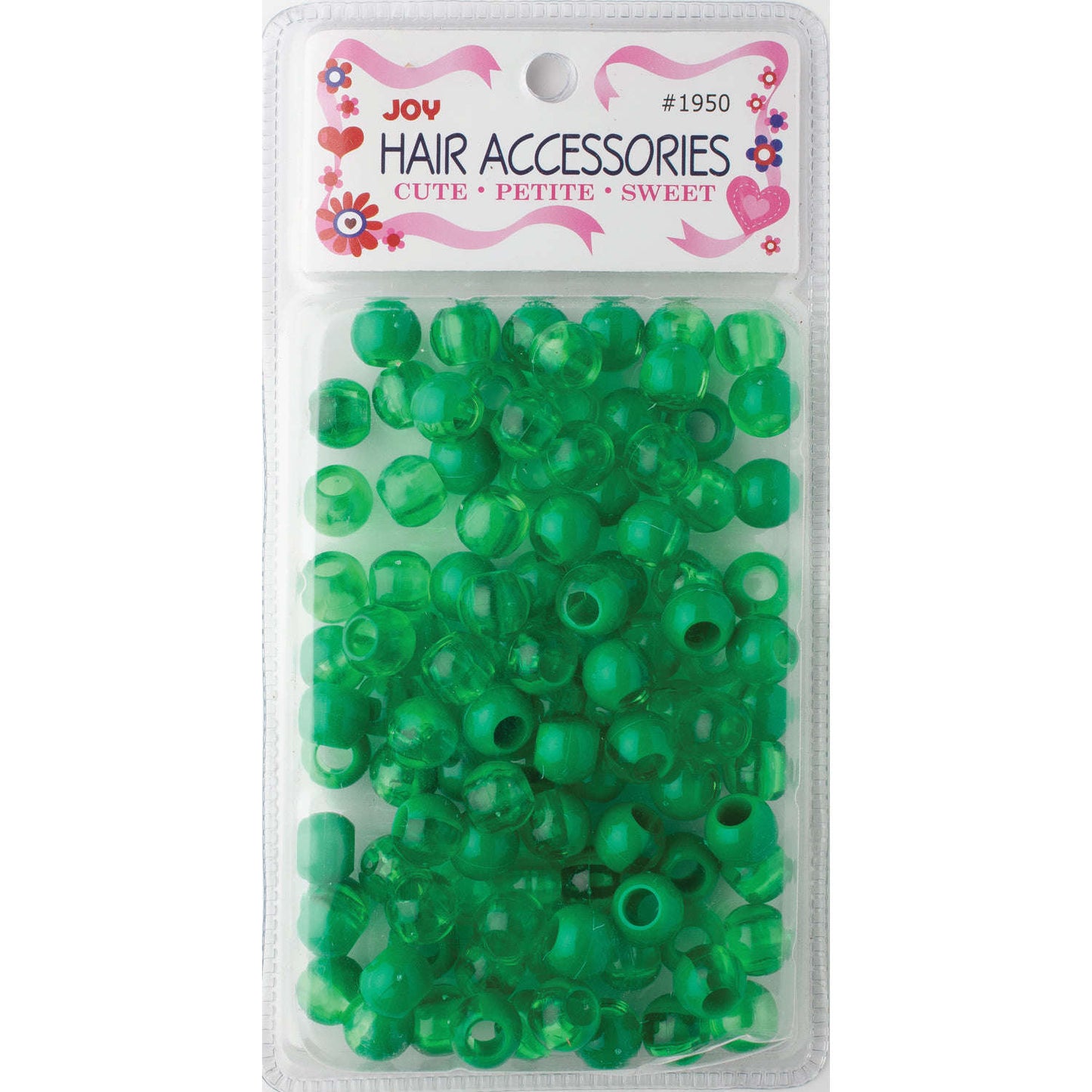 Joy Hair Beads XL Two Tone 01950 Dark Vivid Green