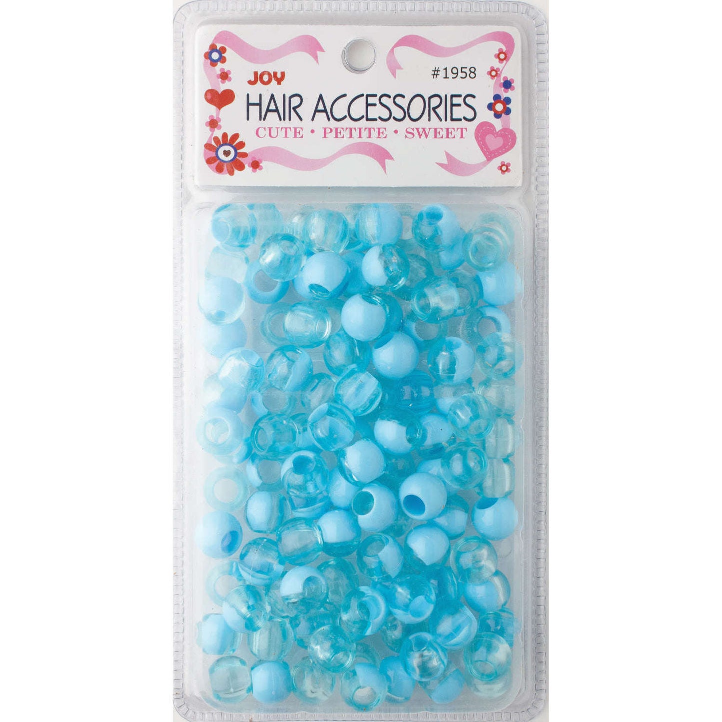 Joy Hair Beads XL Two Tone 01958 Pastel Blue