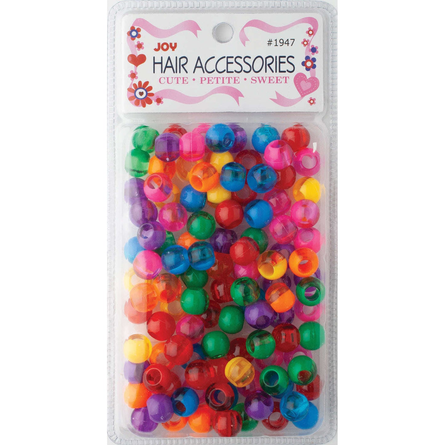 Joy Hair Beads XL Two Tone 01947 Vivid Assorted