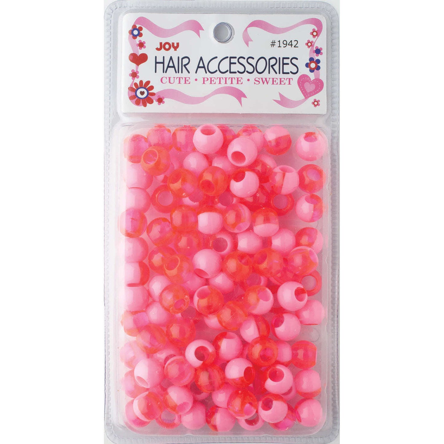 Joy Hair Beads XL Two Tone 01942 Vivid Pink