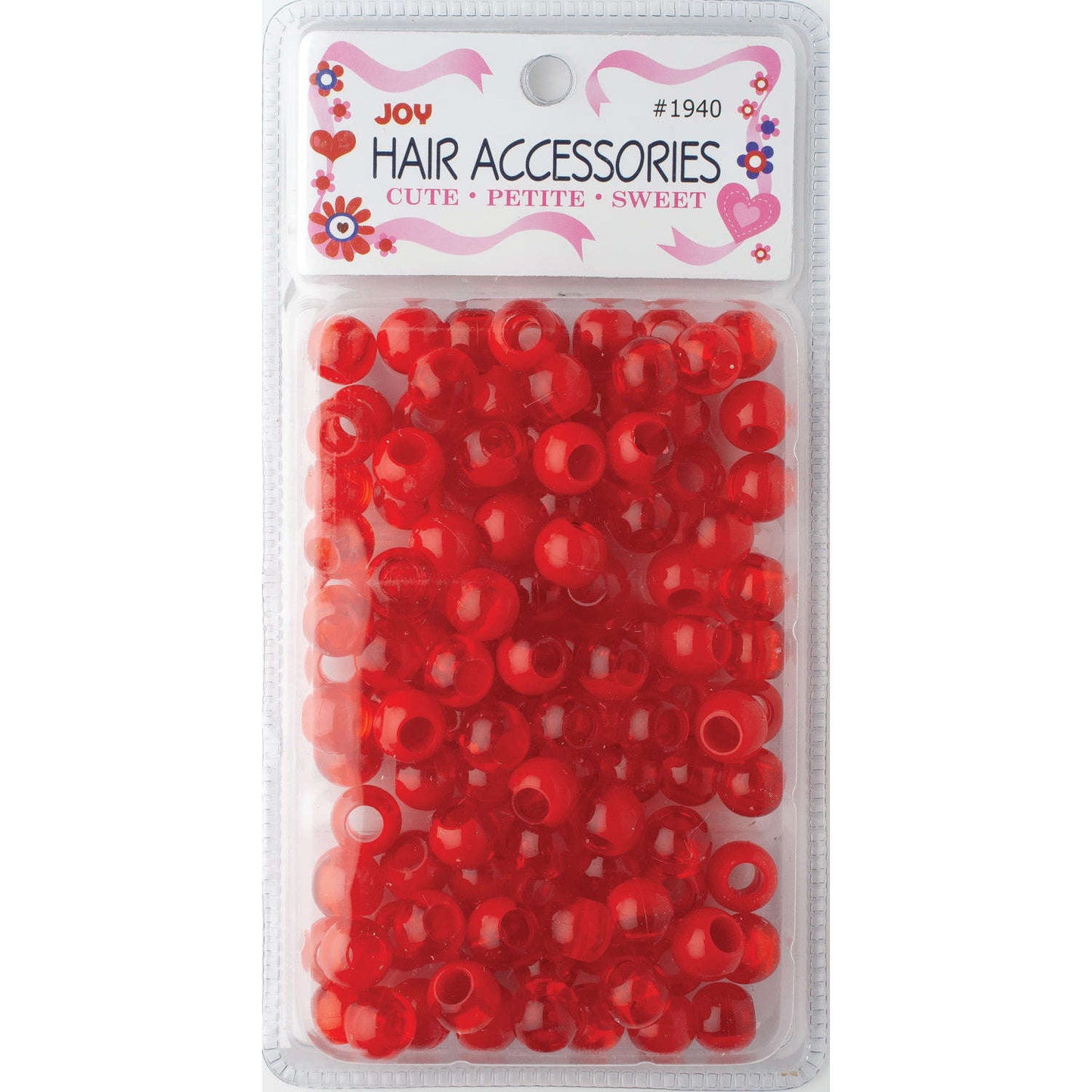 Joy Hair Beads XL Two Tone 01940 Vivid Red