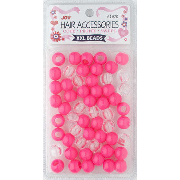 Joy Hair Beads XX Large 01970 Neon Pink