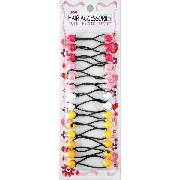 Joy Twin Beads Ponytailers Bobos 12mm 16232 Asst Color