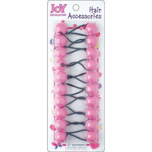 Joy Twin Beads Ponytailers Bobos 20mm 16056 Pink