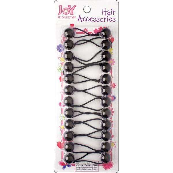 Joy Twin Beads Ponytailers Bobos 16mm 16025 Black