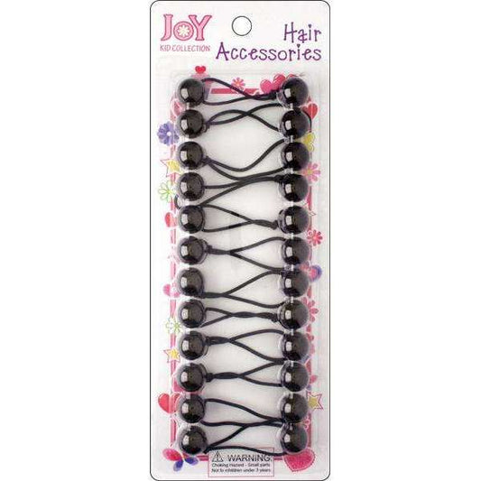 Joy Twin Beads Ponytailers Bobos 16mm 16025 Black