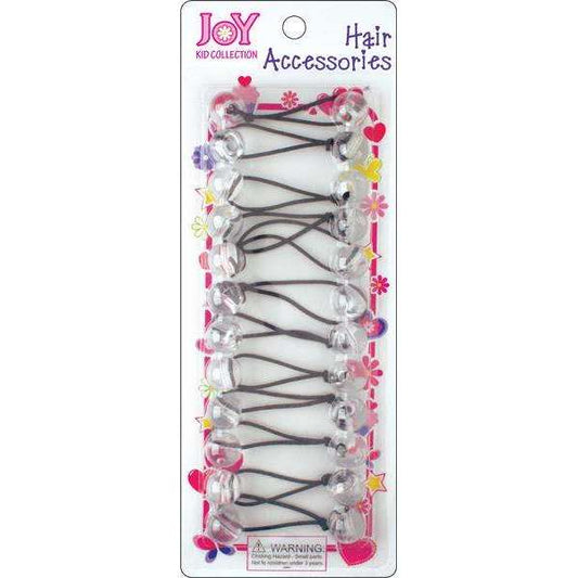 Joy Twin Beads Ponytailers Bobos 16mm 16027 Clear