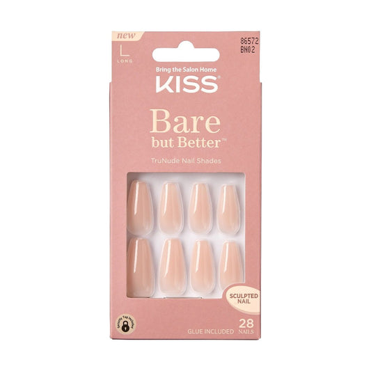 Kiss Bare But Better Nails Nude Drama