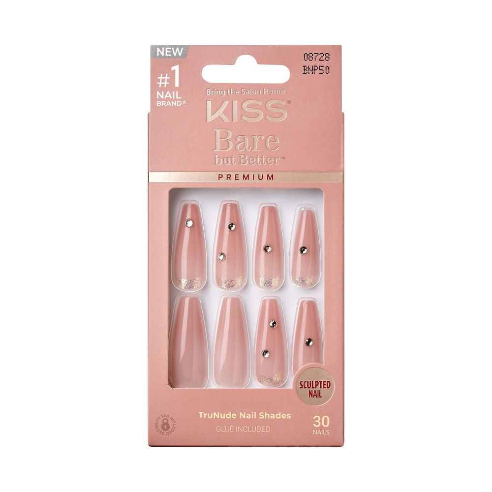 Kiss Bare But Better Premium Nails Fate