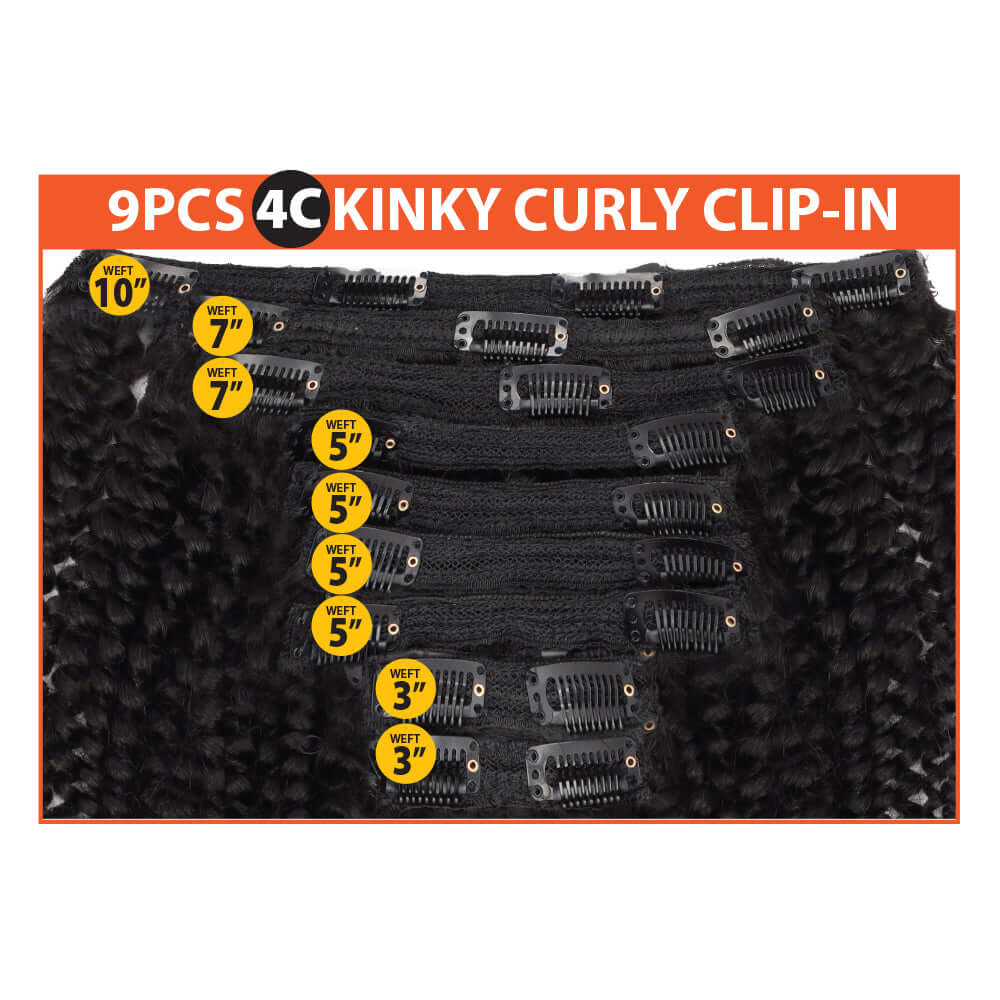 EVE LUV CLIP IN 9PC Kinky Curly
