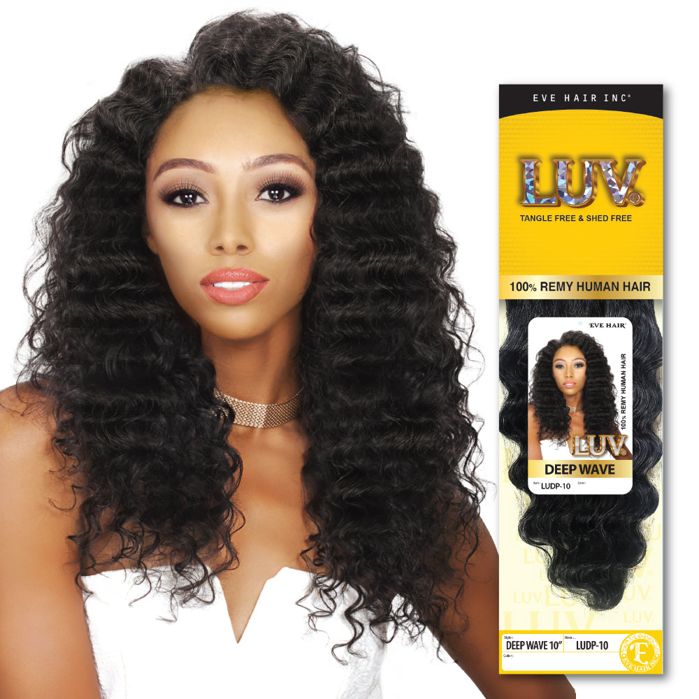 EVE LUV Remy Human Hair Weaving Deep Wave