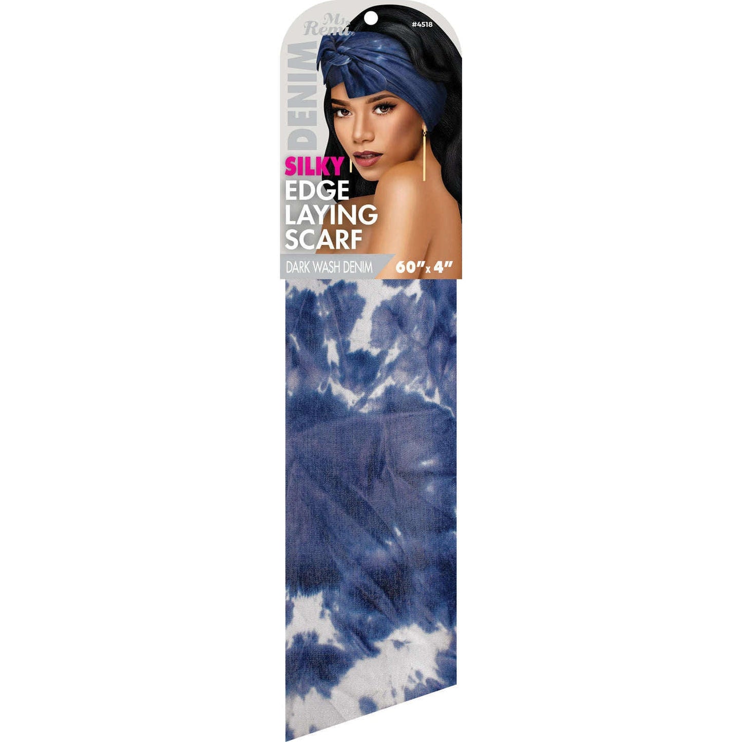 Ms Remi Denim Silky Edge Scarf