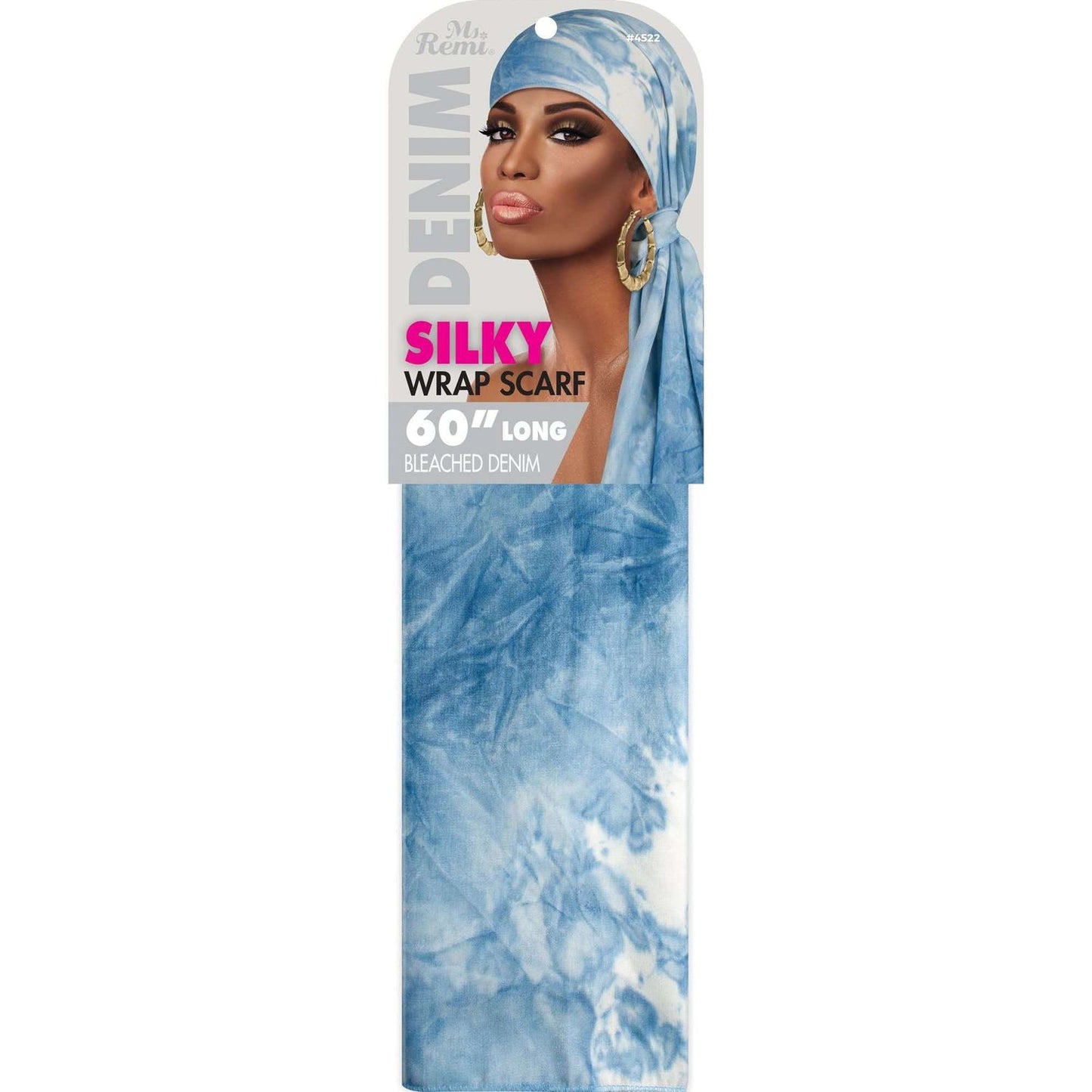 Ms Remi Denim Silky Wrap Scarf