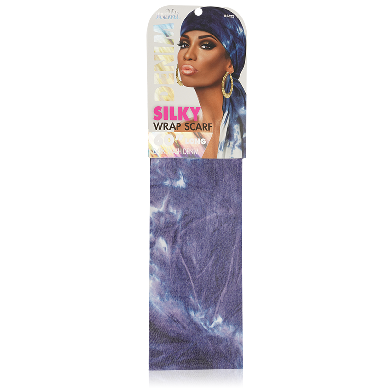 Ms Remi Denim Silky Wrap Scarf