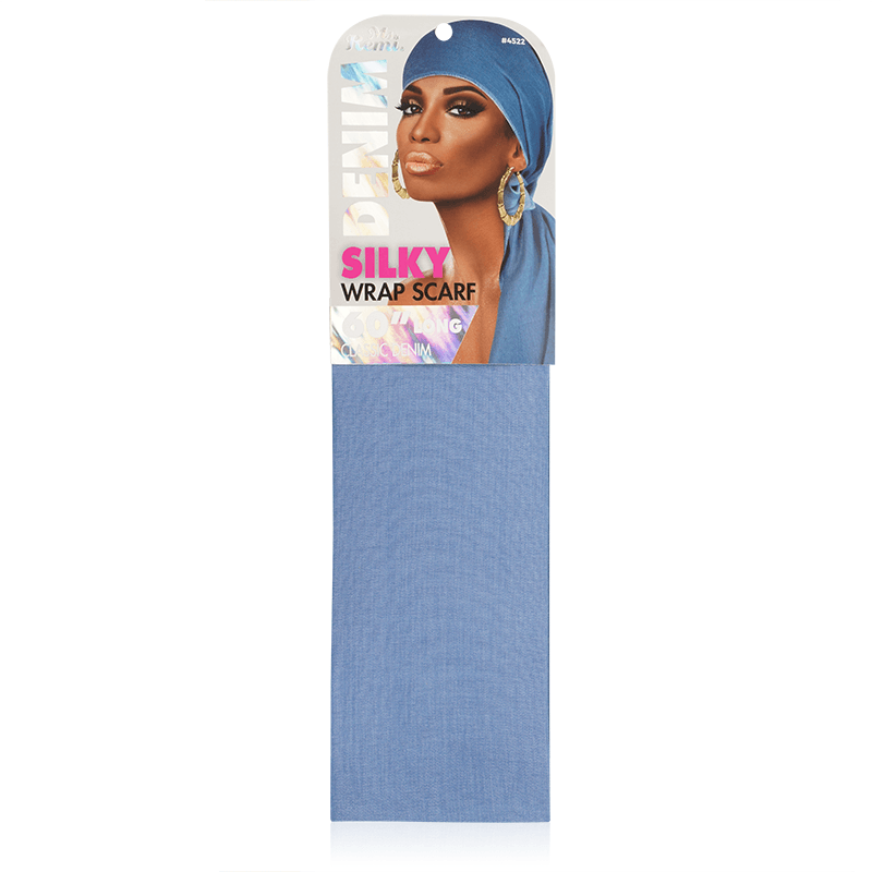 Ms Remi Denim Silky Wrap Scarf