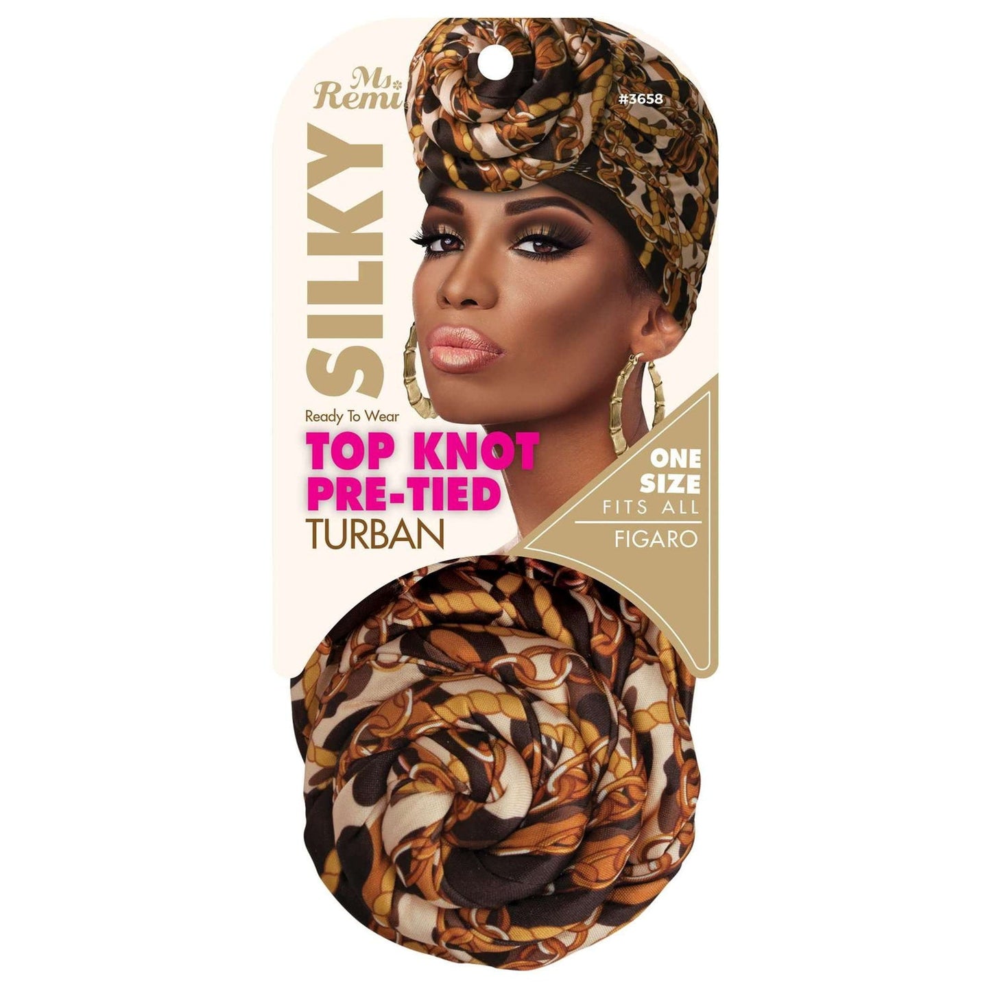 Ms. Remi Silky Top Knot Pre-Tied Turban Vivid Colors