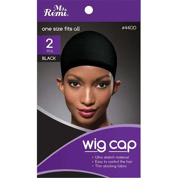 Ms Remi Wig Cap Black 2 pcs