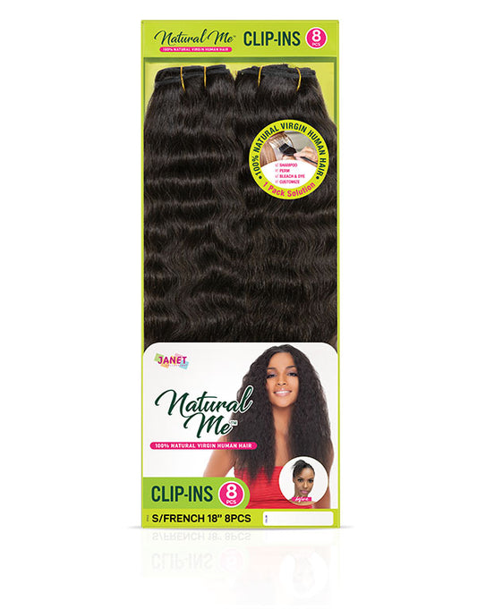 Janet Natural Me Clip Ins 8pc Super French