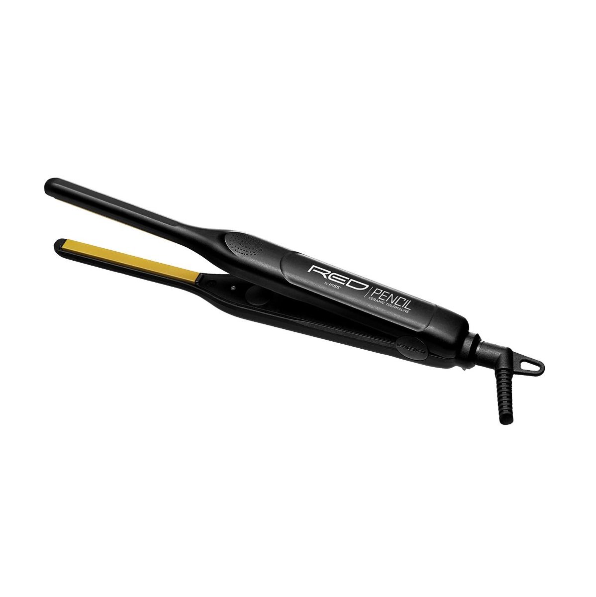 Red Ceramic Tourmaline Pencil Flat Iron 3/10"