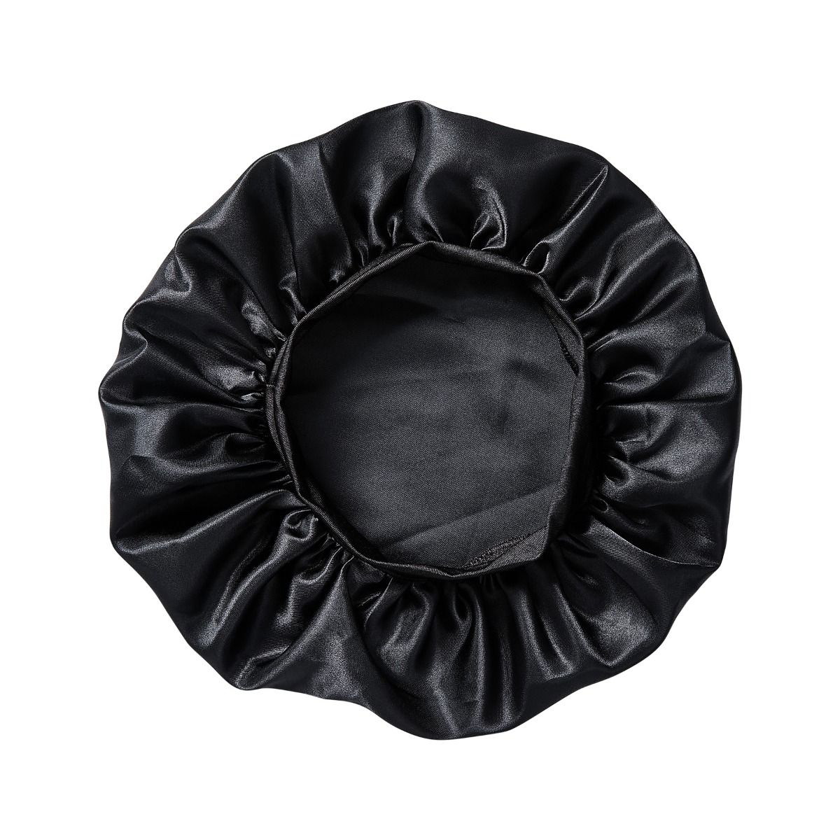 RED Kids Satin Bonnet Wide Band Black