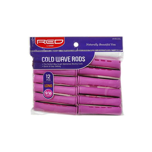 RED Cold Wave Rods 12pc Long Orchid 9/16"